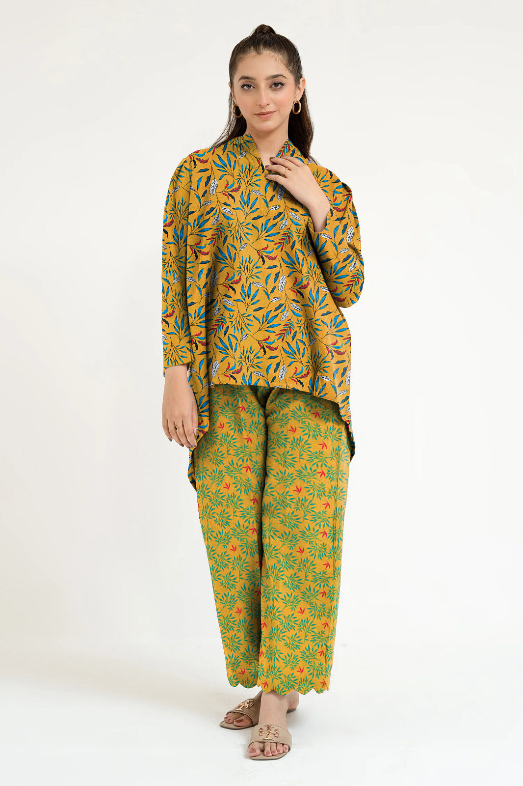 2 Pcs Unstitched Digital Print Suit J-008