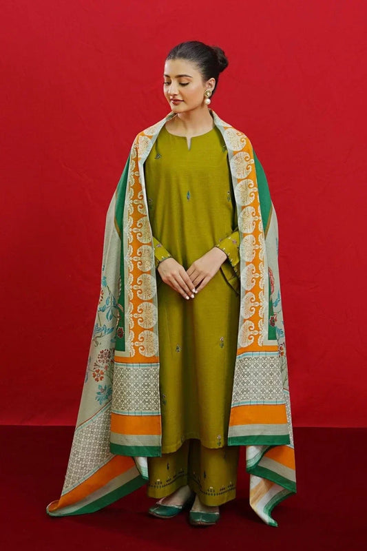 Eid special 3pc emb lawn ES 506