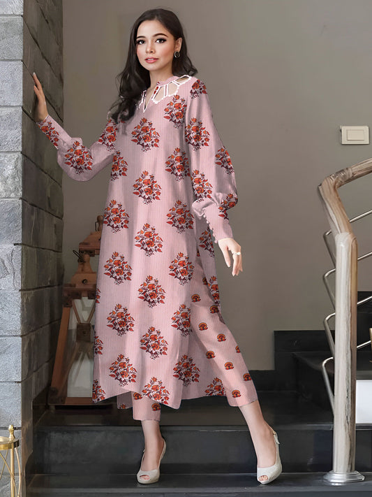 2 Pcs Unstitched Digital Print Suit J-001