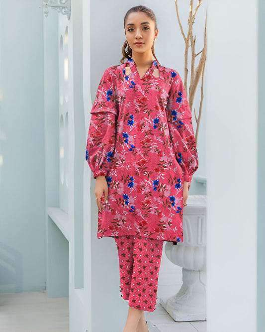 2 Pcs Unstitched Digital Print Suit J-025