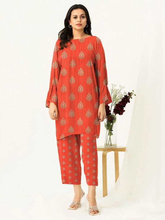 2 Pcs Unstitched Digital Print Suit J-017