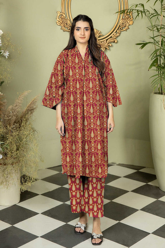 2 Pcs Unstitched Digital Print Suit J-010